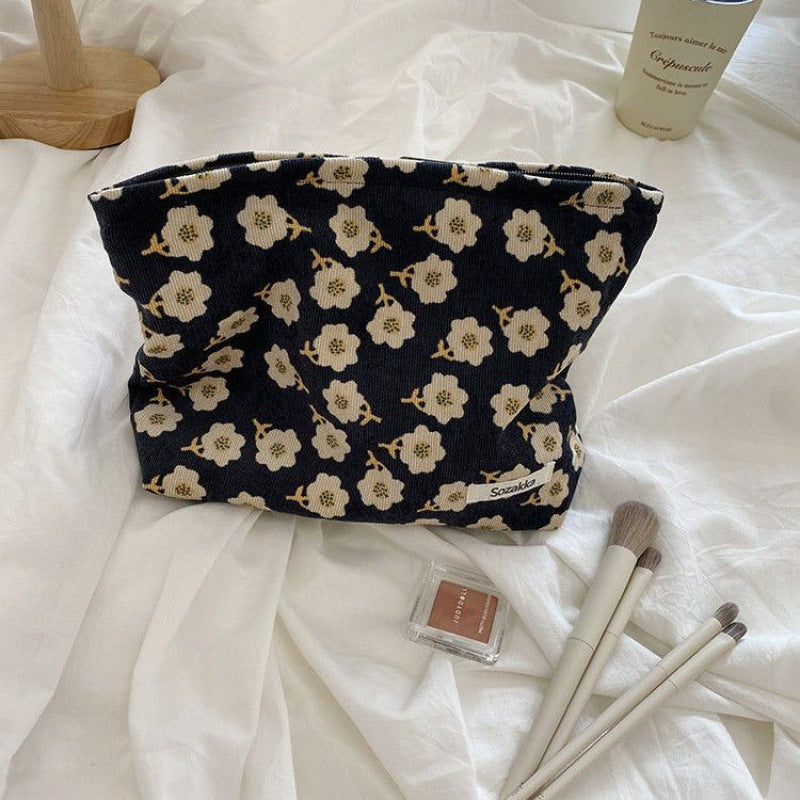 Floral Pattern Clutch Makeup Bag Travel Organizer Gift