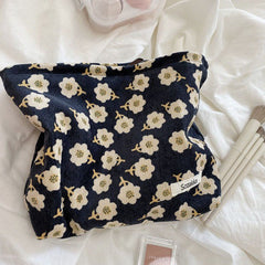 Floral Pattern Clutch Makeup Bag Travel Organizer Gift