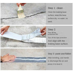 Aluminum Foil Butyl Rubber Tape Strong Self Adhesive Seal Waterproof