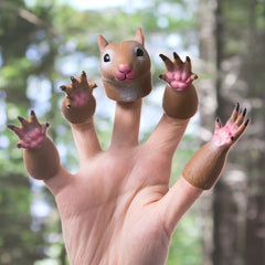 Squirrel Finger Puppet Toy for Kids Birthday Party Cosplay