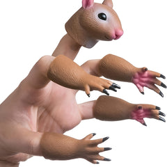 Squirrel Finger Puppet Toy for Kids Birthday Party Cosplay