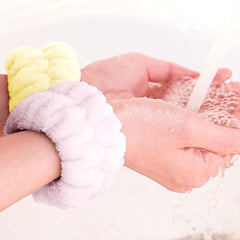 2pcs Face Wash Wristbands Soft Bath Wrist Band Sweat absorbent Towel Wristband