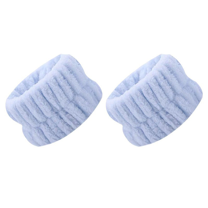 2pcs Face Wash Wristbands Soft Bath Wrist Band Sweat absorbent Towel Wristband