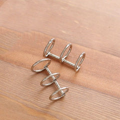 2pcs Metal Loose Leaf Book Binder For Notebook Album Scrapbook Clips