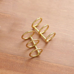 2pcs Metal Loose Leaf Book Binder For Notebook Album Scrapbook Clips