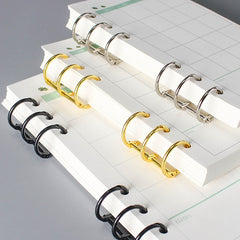 2pcs Metal Loose Leaf Book Binder For Notebook Album Scrapbook Clips