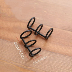 2pcs Metal Loose Leaf Book Binder For Notebook Album Scrapbook Clips