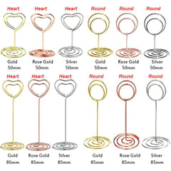 10pcs Wedding Table Number Holder Stands Placecard Clips