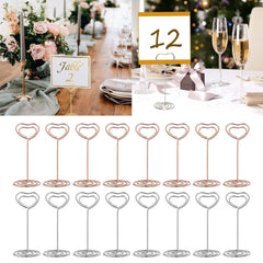 10pcs Wedding Table Number Holder Stands Placecard Clips