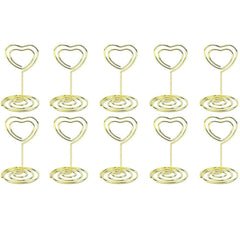 10pcs Wedding Table Number Holder Stands Placecard Clips