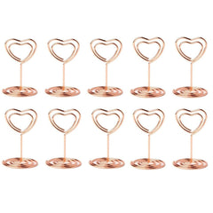 10pcs Wedding Table Number Holder Stands Placecard Clips