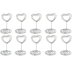 10pcs Wedding Table Number Holder Stands Placecard Clips