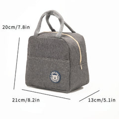 Aluminum Foil Insulated Lunch Bag with Large Capacity for Outdoor
