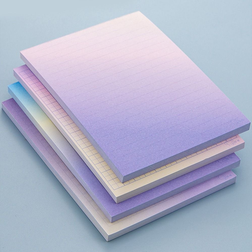 Purple Gradient Tearable Note Pad Non sticky Plan Message Memo Sticky Note Paper