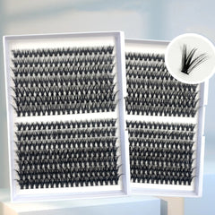 280 Pcs 30D 40D Mixed Lash Clusters 14 Rows - Eyelash Extensions Look