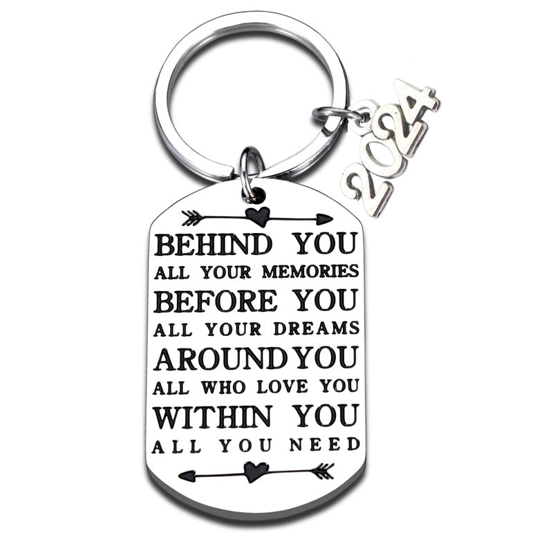 Graduates Inspirational Keychain Pendant Graduation Gift