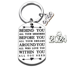 Graduates Inspirational Keychain Pendant Graduation Gift