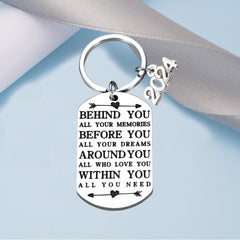 Graduates Inspirational Keychain Pendant Graduation Gift