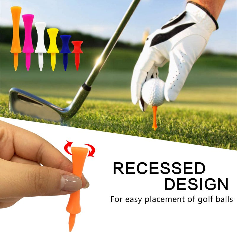 10 Pcs Durable Plastic Golf Tees Outdoor Ball Holders Training Tools