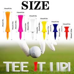 10 Pcs Durable Plastic Golf Tees Outdoor Ball Holders Training Tools