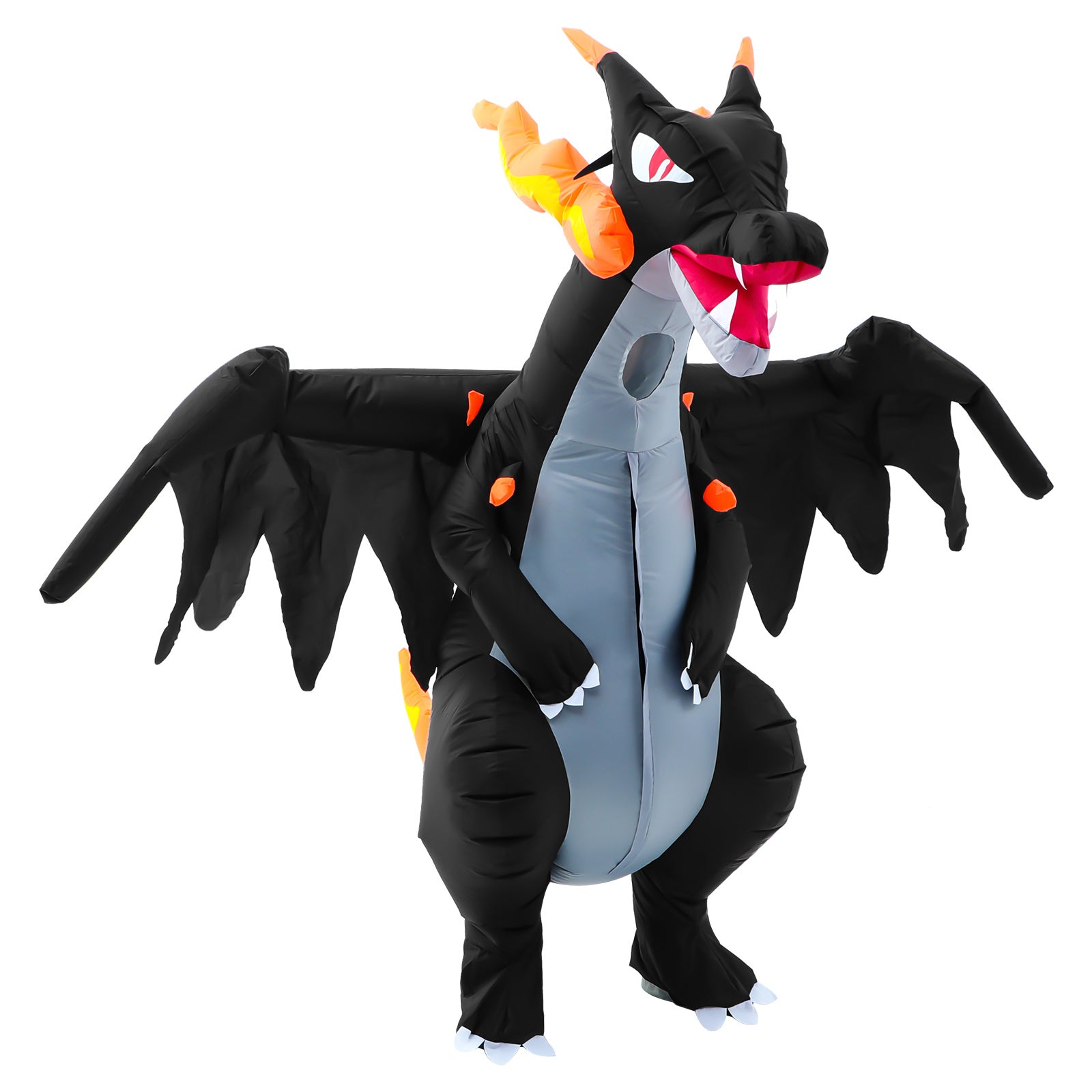 Dinosaur Inflatable Costumes Evil Dragon For Party Double Fan Charivari