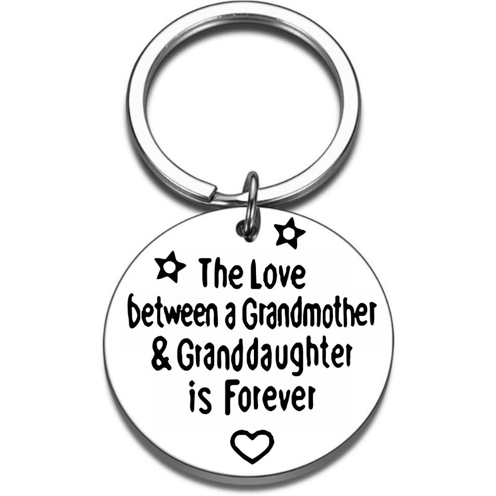 Metal Keychain Pendant Bag Purse Ornament Gift For Grandma And Granddaught