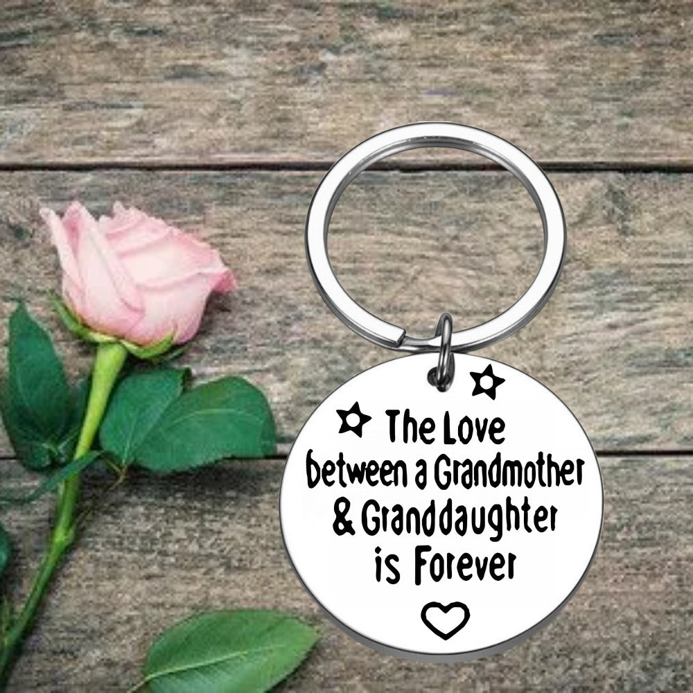 Metal Keychain Pendant Bag Purse Ornament Gift For Grandma And Granddaught