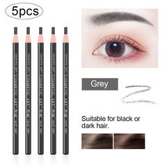 5pcs Waterproof Drawstring Eyebrow Pen Professional Eye Makeup Pencil