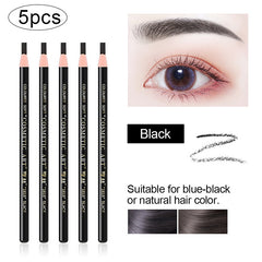 5pcs Waterproof Drawstring Eyebrow Pen Professional Eye Makeup Pencil