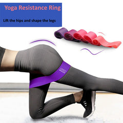 5pcs Gradient Yoga Resistance Tension Band Fitness Elastic Stretching Belt