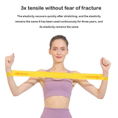 5pcs Gradient Yoga Resistance Tension Band Fitness Elastic Stretching Belt