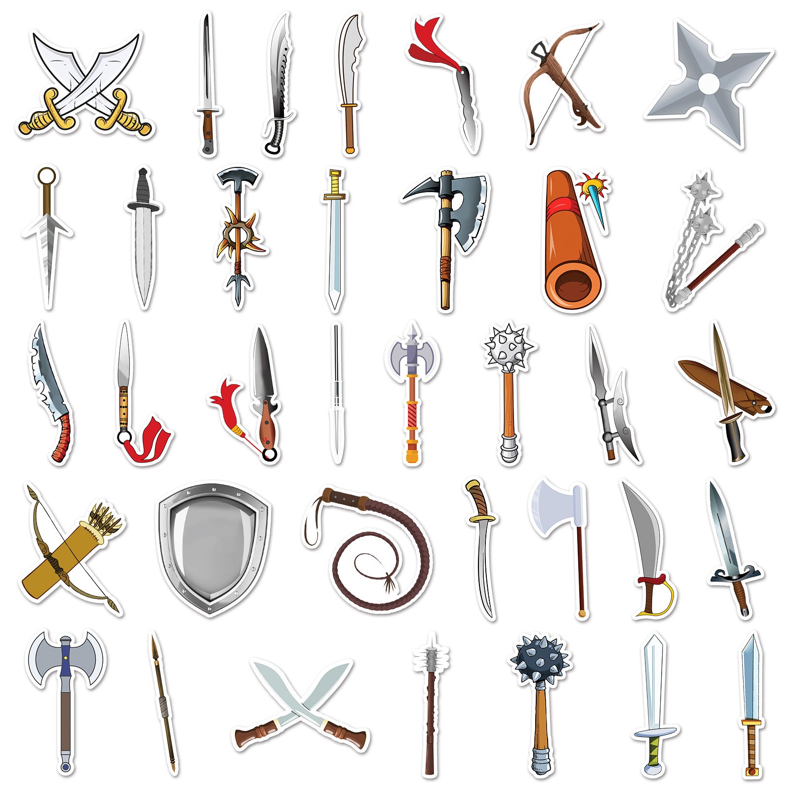 71pcs Cold Weapons Graffiti Stickers Personalized Creative Stickers