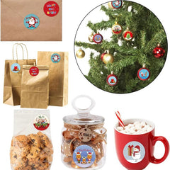 500pcs Christmas Gift Sticker Roll Decorative Seal Holiday Label