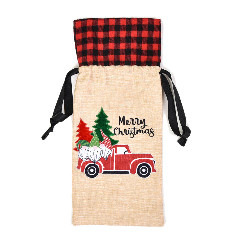 Festive Wine Bottle Bag - Ideal for Holiday Parties & Special Occasions