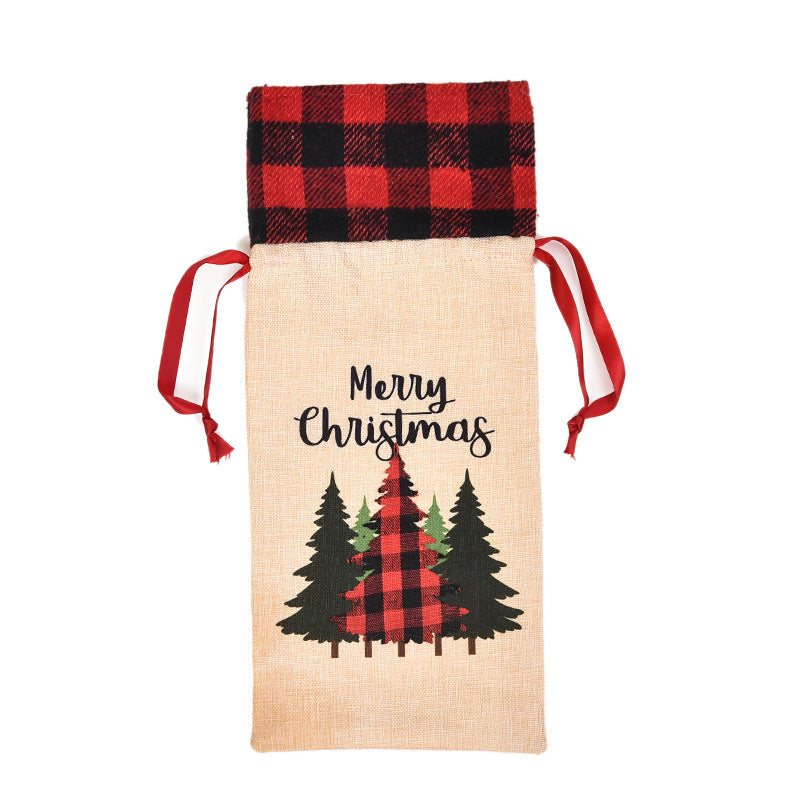 Festive Wine Bottle Bag - Ideal for Holiday Parties & Special Occasions