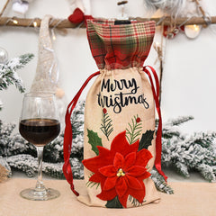 Festive Wine Bottle Bag - Ideal for Holiday Parties & Special Occasions