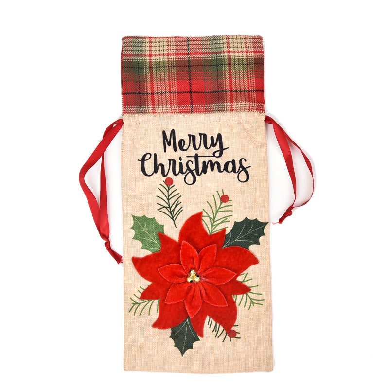 Festive Wine Bottle Bag - Ideal for Holiday Parties & Special Occasions