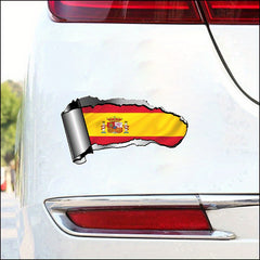 Spain Spanish Flag Vinyl Decal for Motorcycle and Car
