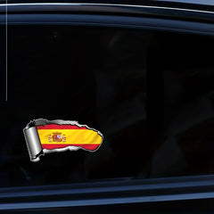 Spain Spanish Flag Vinyl Decal for Motorcycle and Car