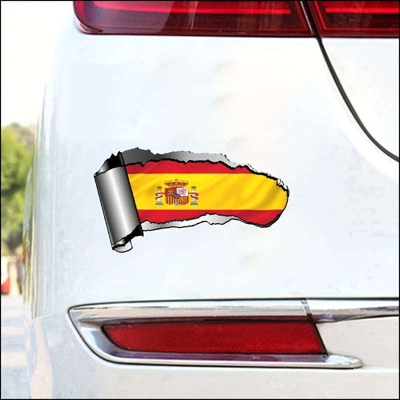 Spain Spanish Flag Vinyl Decal for Motorcycle and Car