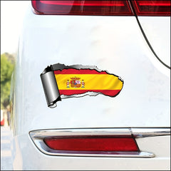 Spain Spanish Flag Vinyl Decal for Motorcycle and Car
