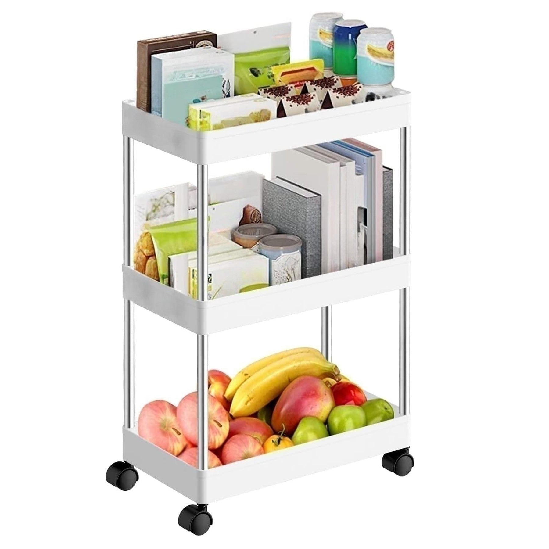 3 Layer Gap Storage Rack with Hooks