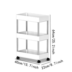 3 Layer Gap Storage Rack with Hooks