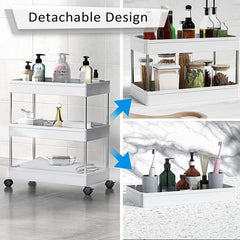 3 Layer Gap Storage Rack with Hooks