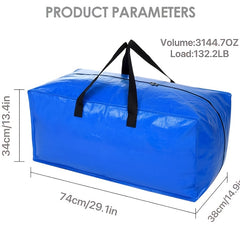 Zippered Storage Bag Large Capacity Clothes Quilts Toys Organizer