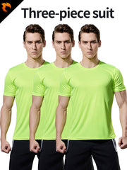 Men's Quick Drying Fitness T Shirt - 3pcs Pack