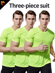 Men's Quick Drying Fitness T Shirt - 3pcs Pack