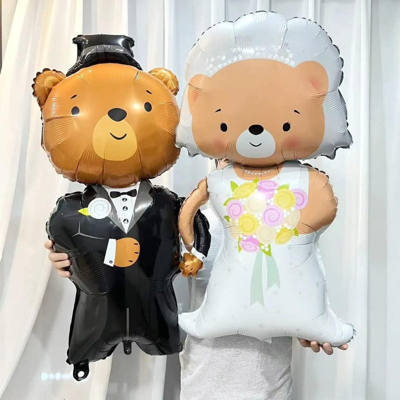 9pcs Wedding Theme Balloons Wedding Car Bear Balloon Balloons Wedding Set