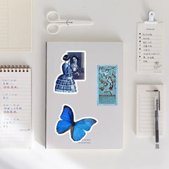 50pcs Klein Water Bottle Vinyl Stickers for Laptops and Phones