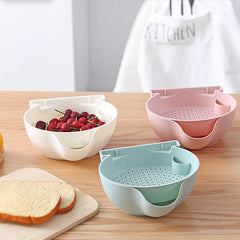 Double layer Fruit Plate with Mobile Phone Holder